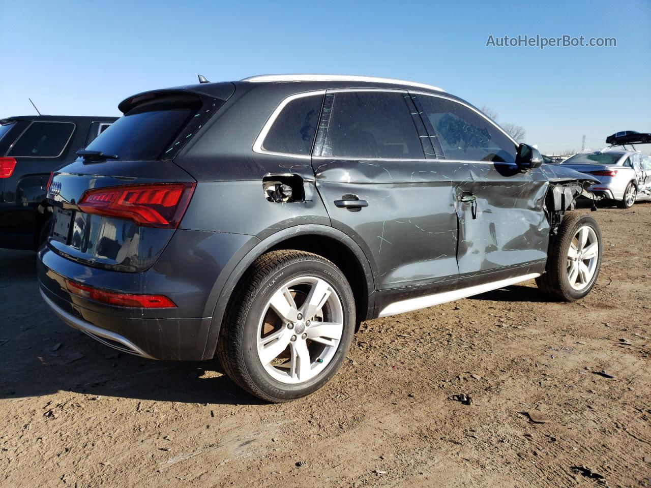 2018 Audi Q5 Premium Plus Gray vin: WA1BNAFY2J2227946