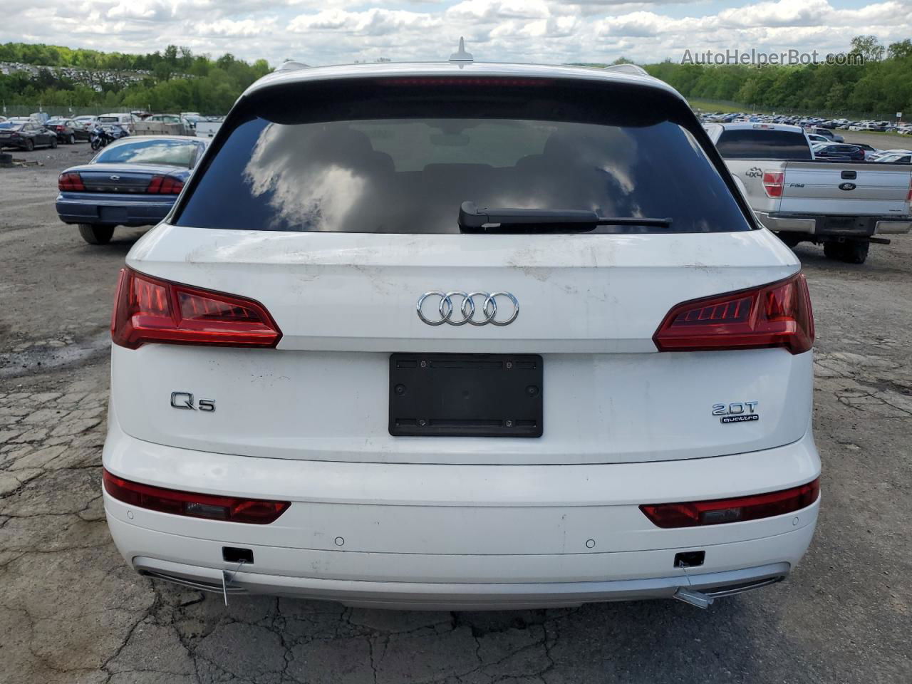 2018 Audi Q5 Premium Plus White vin: WA1BNAFY3J2005867