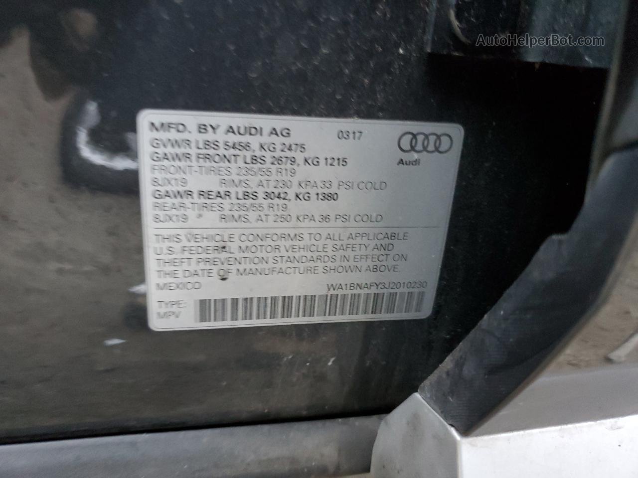2018 Audi Q5 Premium Plus Blue vin: WA1BNAFY3J2010230