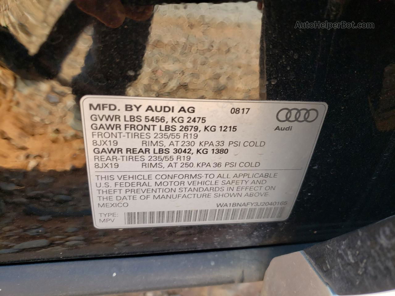 2018 Audi Q5 Premium Plus Черный vin: WA1BNAFY3J2040165