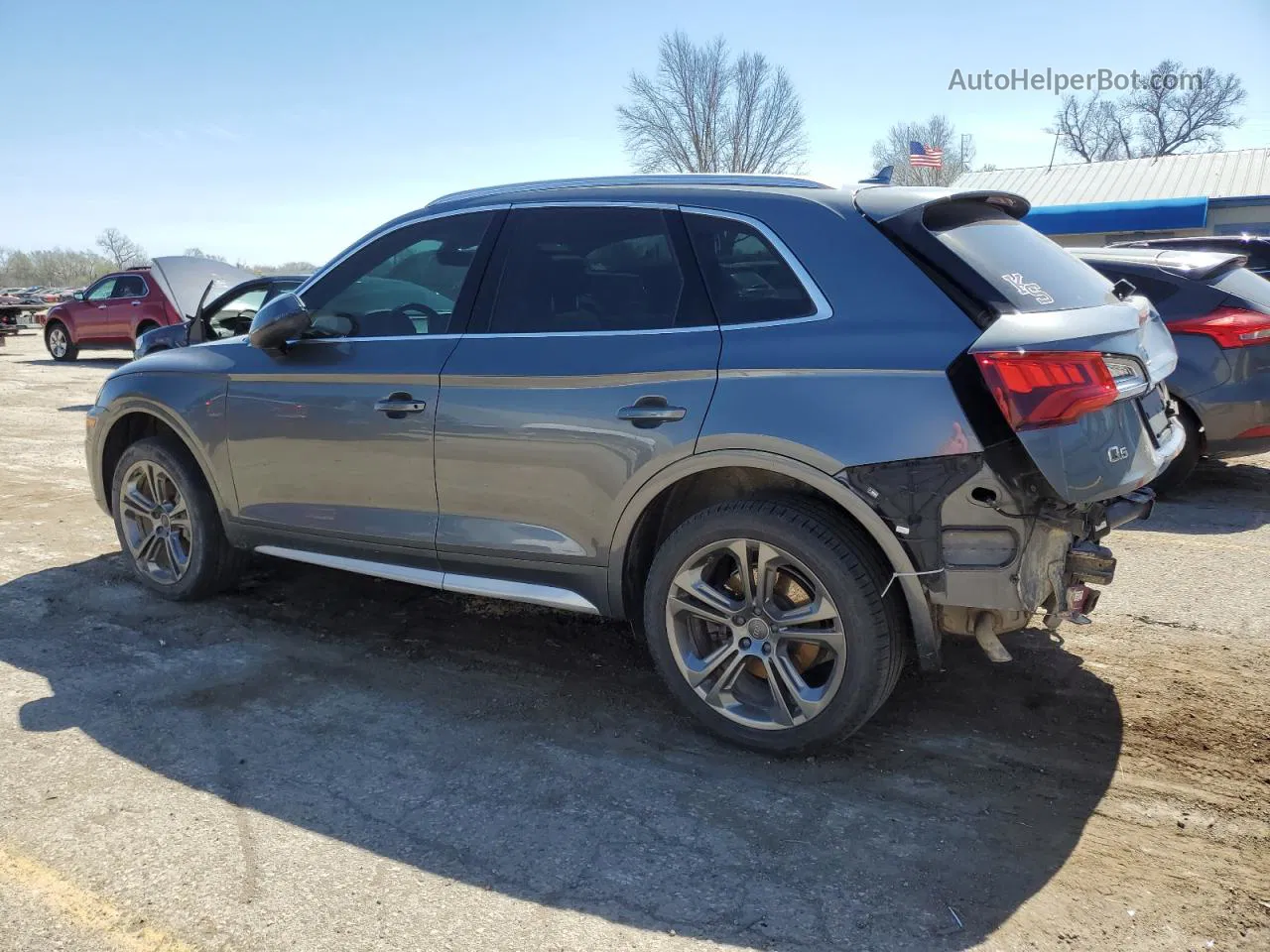 2018 Audi Q5 Premium Plus Gray vin: WA1BNAFY3J2049478