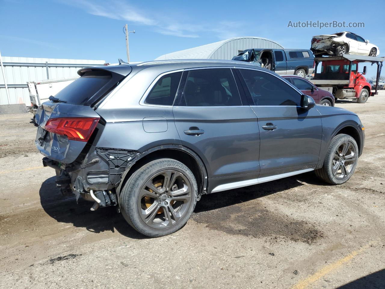 2018 Audi Q5 Premium Plus Gray vin: WA1BNAFY3J2049478