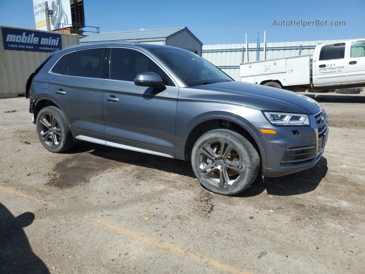 2018 Audi Q5 Premium Plus Gray vin: WA1BNAFY3J2049478