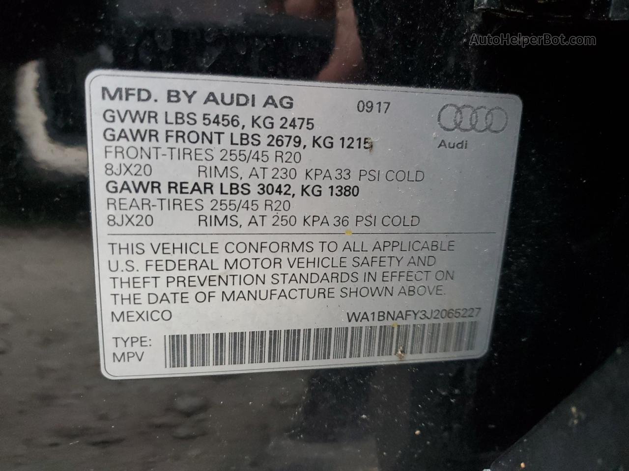 2018 Audi Q5 Premium Plus Black vin: WA1BNAFY3J2065227