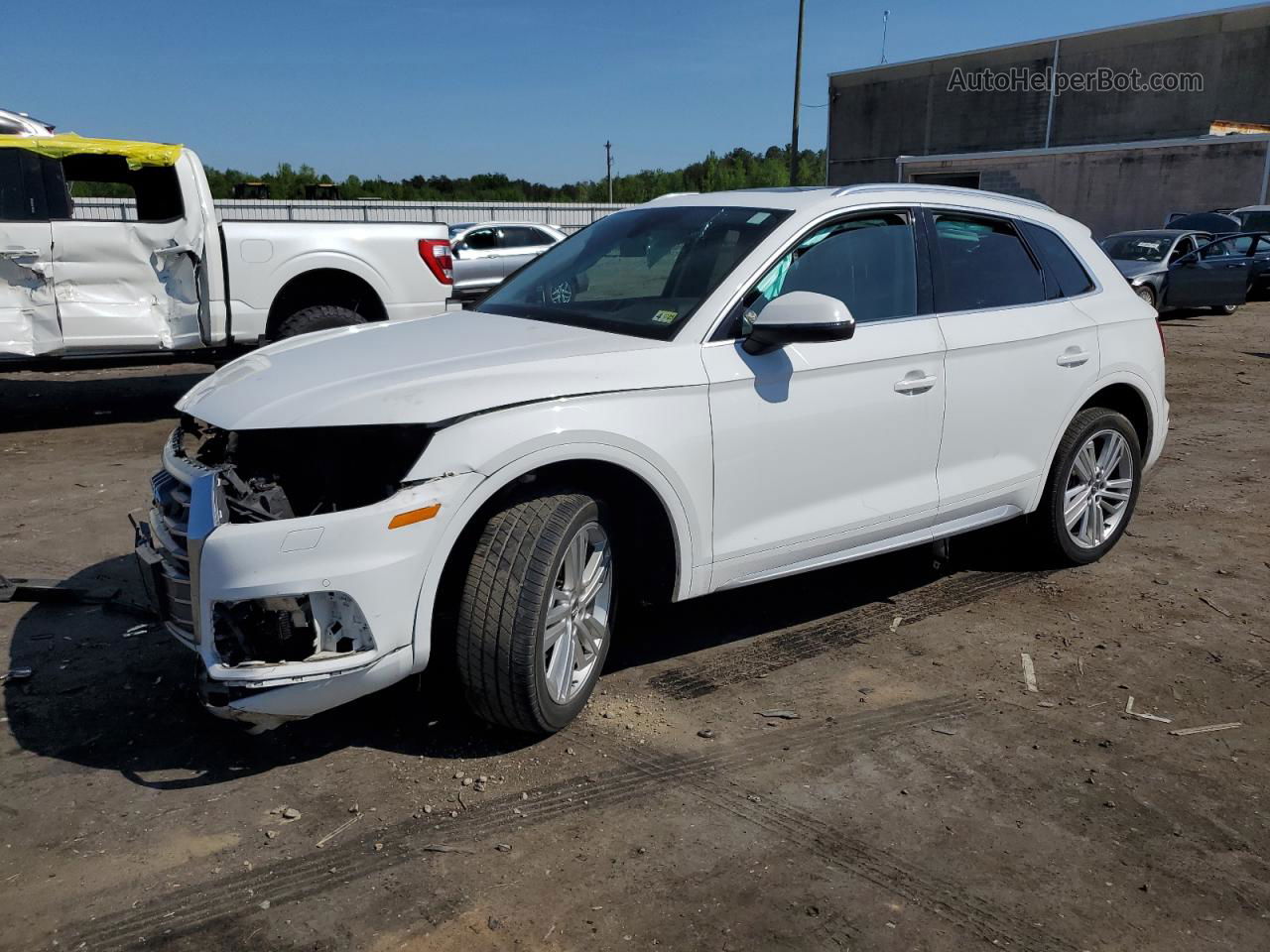 2018 Audi Q5 Premium Plus White vin: WA1BNAFY3J2117133