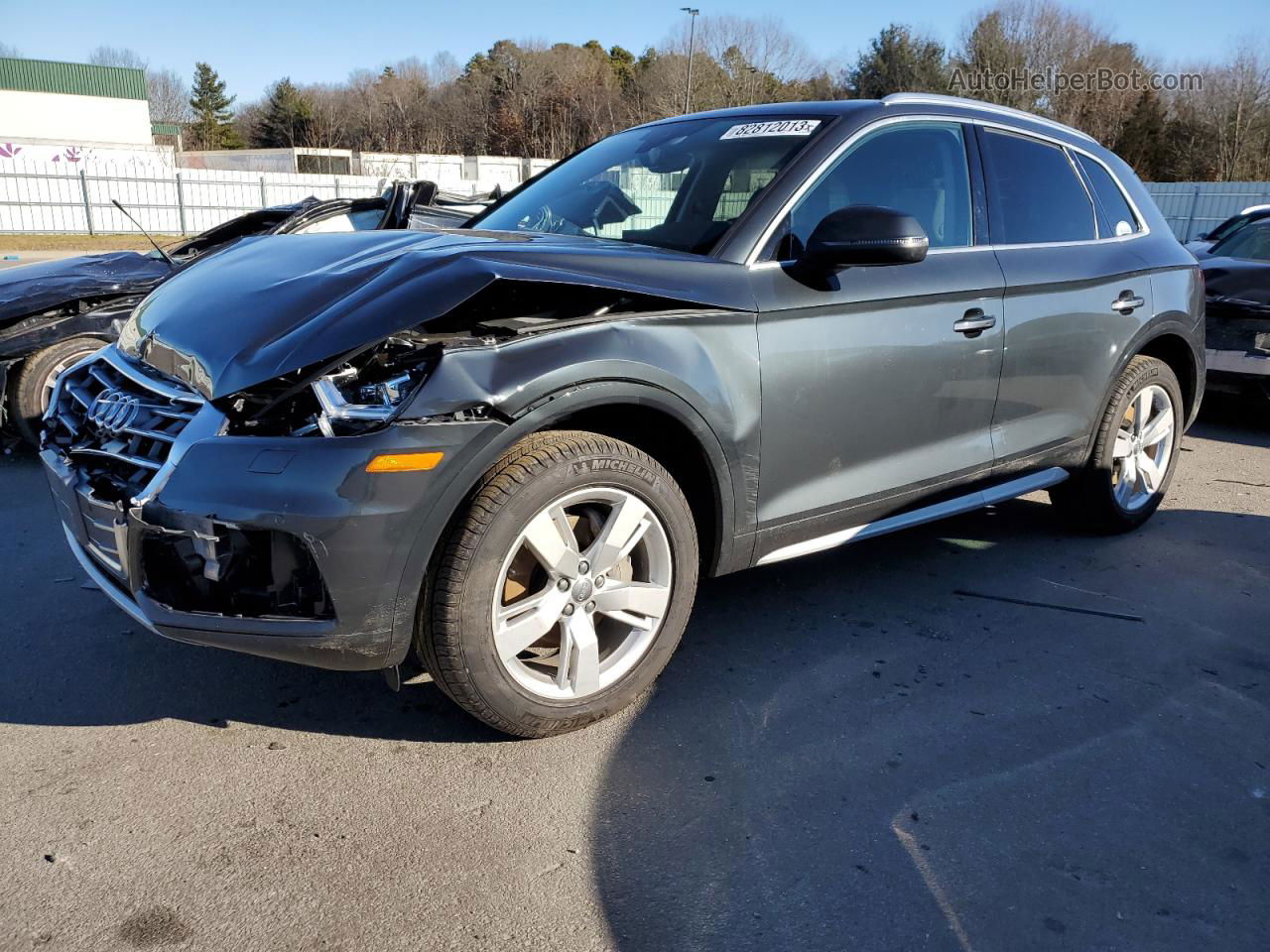 2018 Audi Q5 Premium Plus Gray vin: WA1BNAFY3J2182483