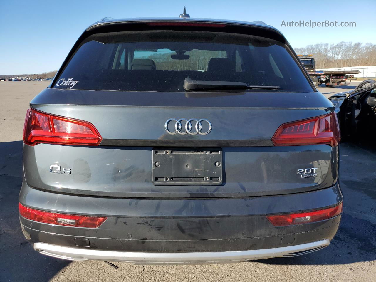 2018 Audi Q5 Premium Plus Серый vin: WA1BNAFY3J2182483