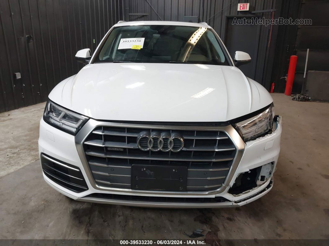 2018 Audi Q5 2.0t Premium/2.0t Tech Premium White vin: WA1BNAFY3J2208189