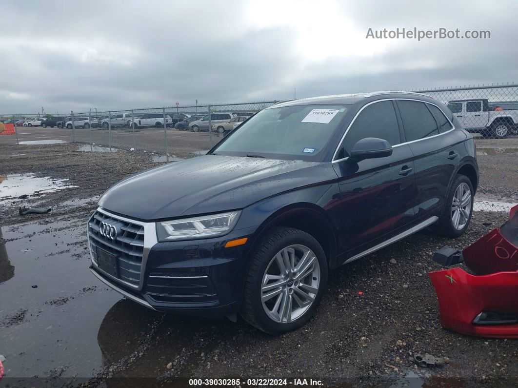 2018 Audi Q5 2.0t Premium/2.0t Tech Premium Синий vin: WA1BNAFY3J2218446