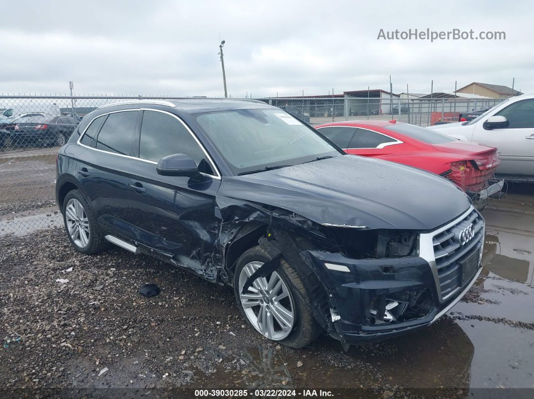 2018 Audi Q5 2.0t Premium/2.0t Tech Premium Синий vin: WA1BNAFY3J2218446