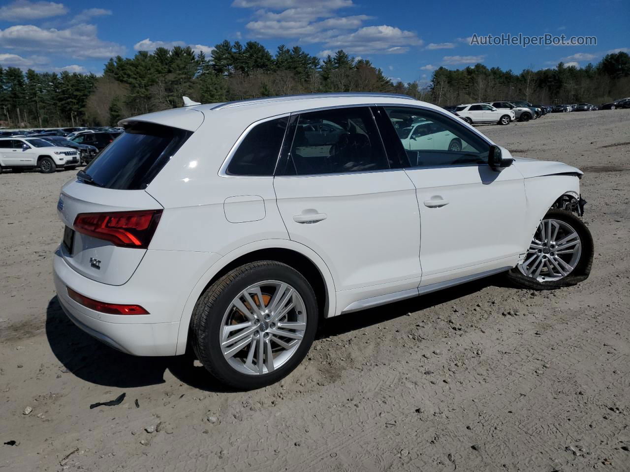 2018 Audi Q5 Premium Plus White vin: WA1BNAFY3J2242584