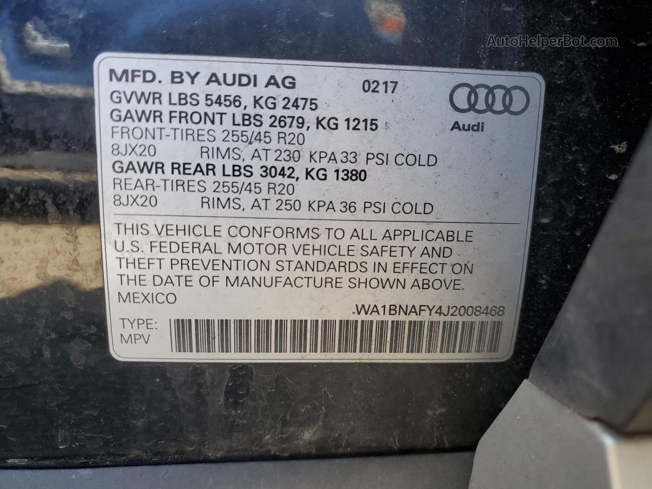 2018 Audi Q5 Premium Plus Black vin: WA1BNAFY4J2008468