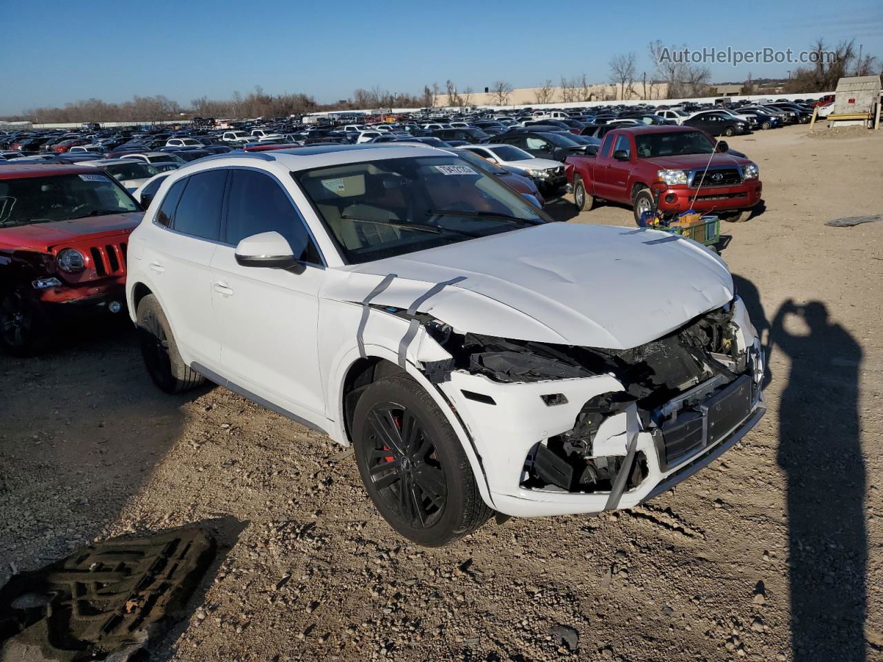 2018 Audi Q5 Premium Plus White vin: WA1BNAFY4J2017056