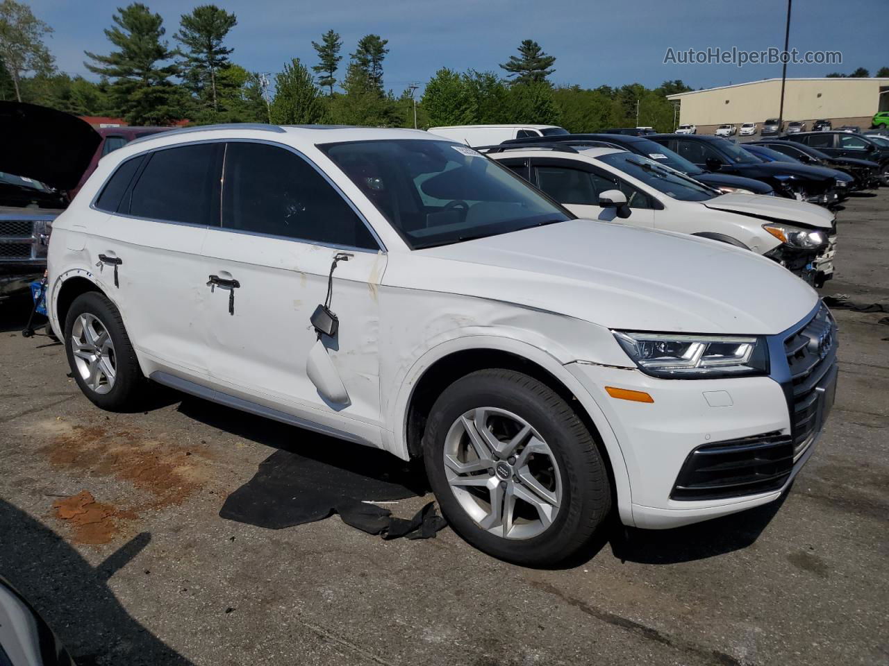 2018 Audi Q5 Premium Plus White vin: WA1BNAFY4J2133566