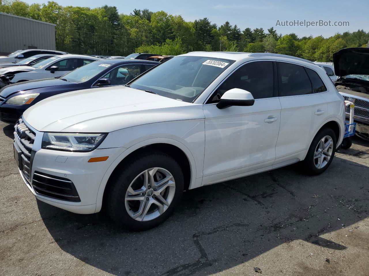 2018 Audi Q5 Premium Plus White vin: WA1BNAFY4J2133566