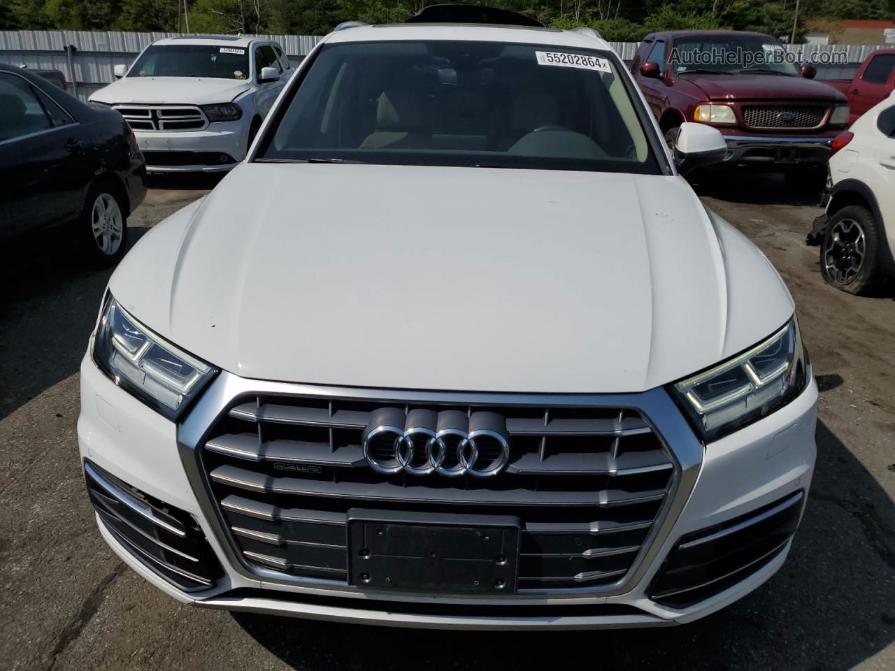 2018 Audi Q5 Premium Plus White vin: WA1BNAFY4J2133566