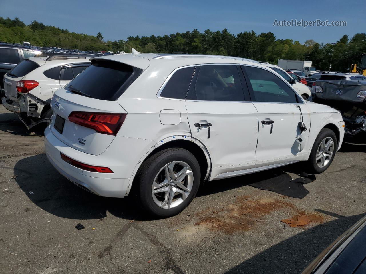 2018 Audi Q5 Premium Plus Белый vin: WA1BNAFY4J2133566