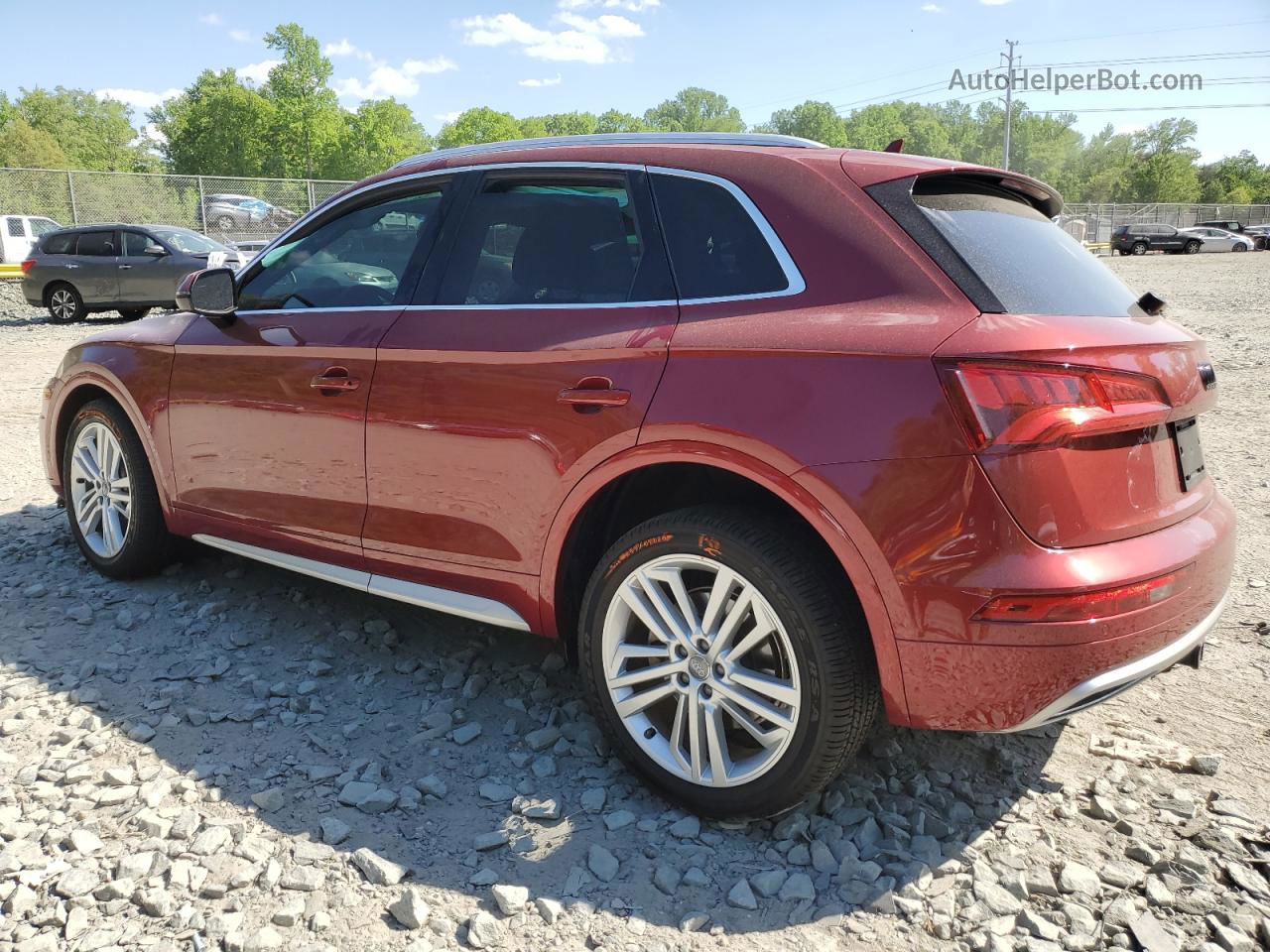 2018 Audi Q5 Premium Plus Red vin: WA1BNAFY4J2174909