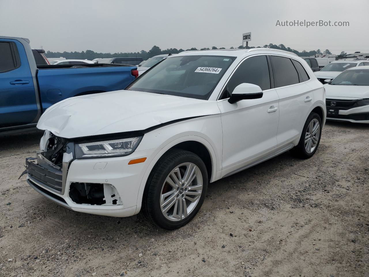 2018 Audi Q5 Premium Plus White vin: WA1BNAFY4J2215457