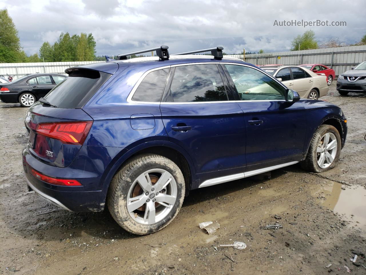 2018 Audi Q5 Premium Plus Blue vin: WA1BNAFY4J2234395