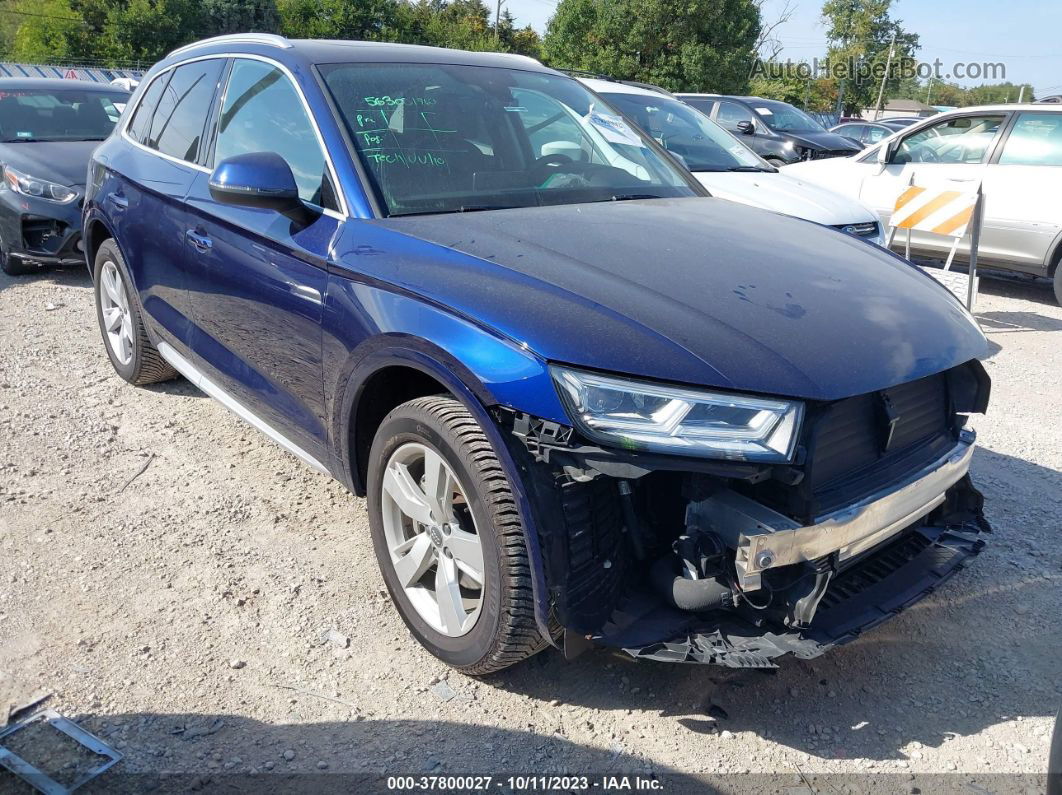 2018 Audi Q5 2.0t Tech Premium/2.0t Premium Синий vin: WA1BNAFY4J2239208