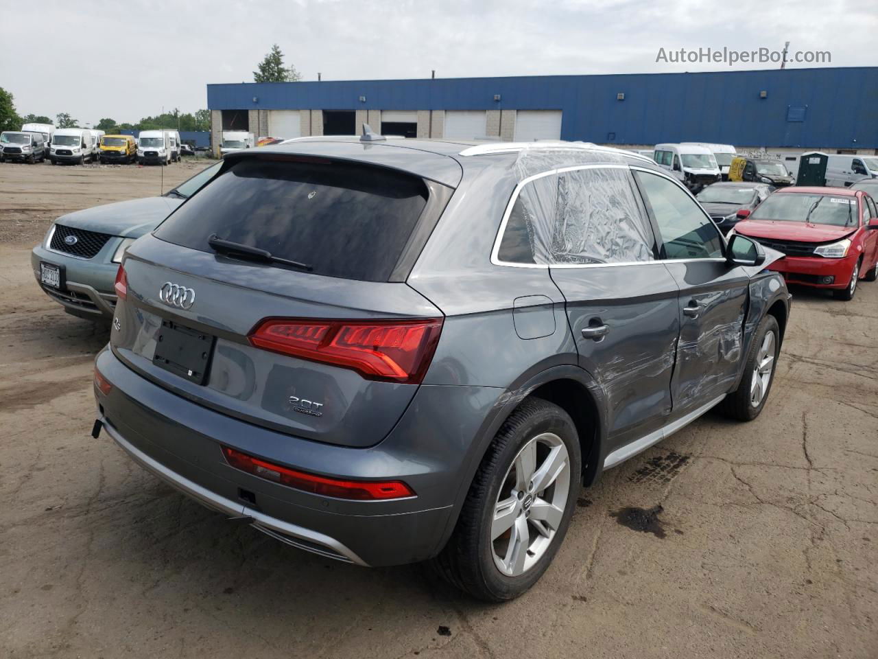 2018 Audi Q5 Premium Plus Серый vin: WA1BNAFY5J2017762