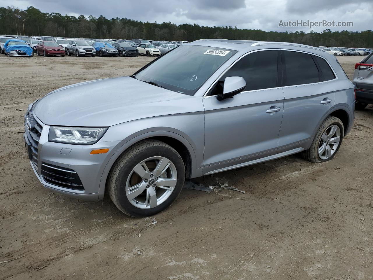 2018 Audi Q5 Premium Plus Серебряный vin: WA1BNAFY5J2044296