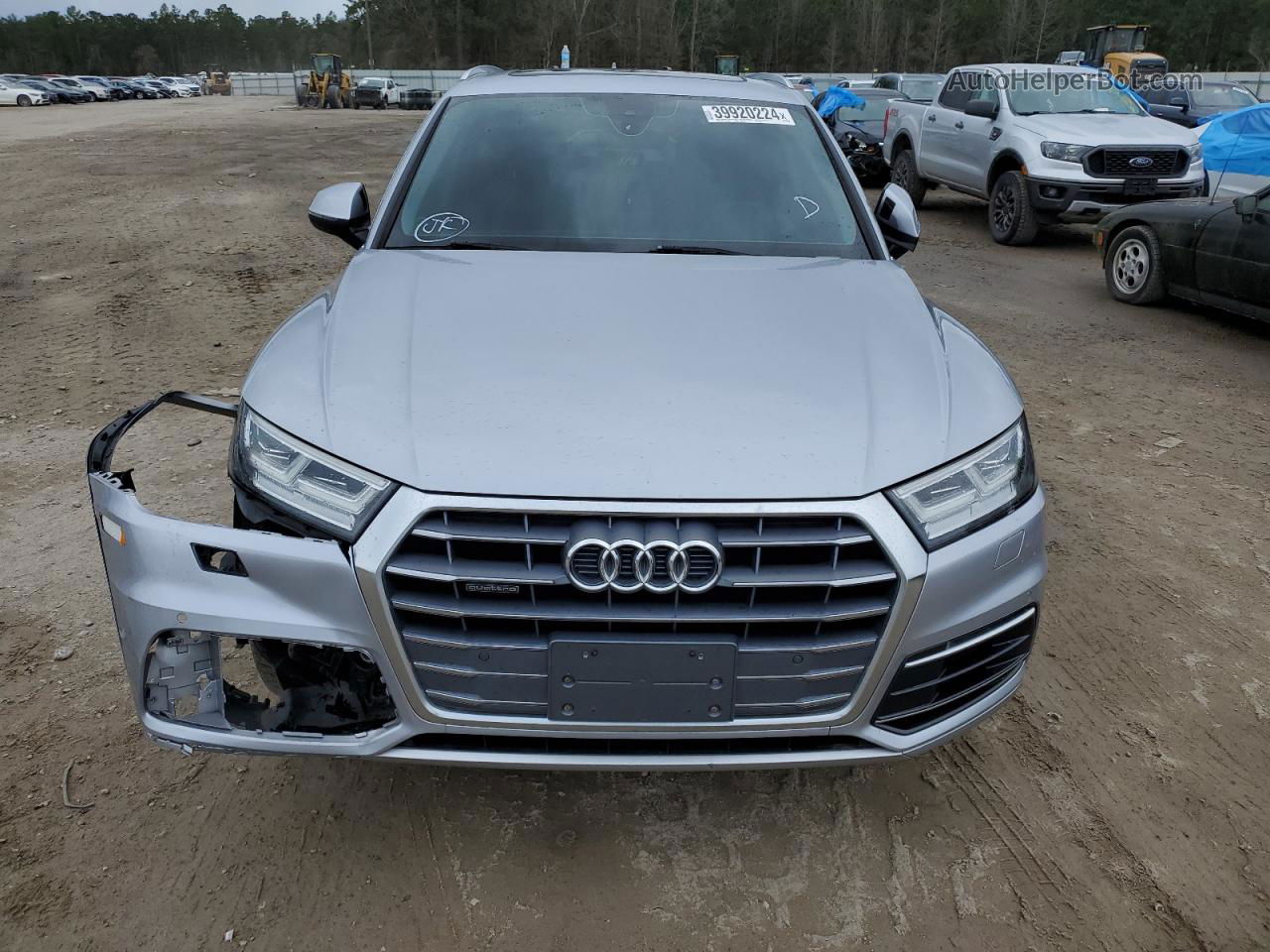 2018 Audi Q5 Premium Plus Серебряный vin: WA1BNAFY5J2044296