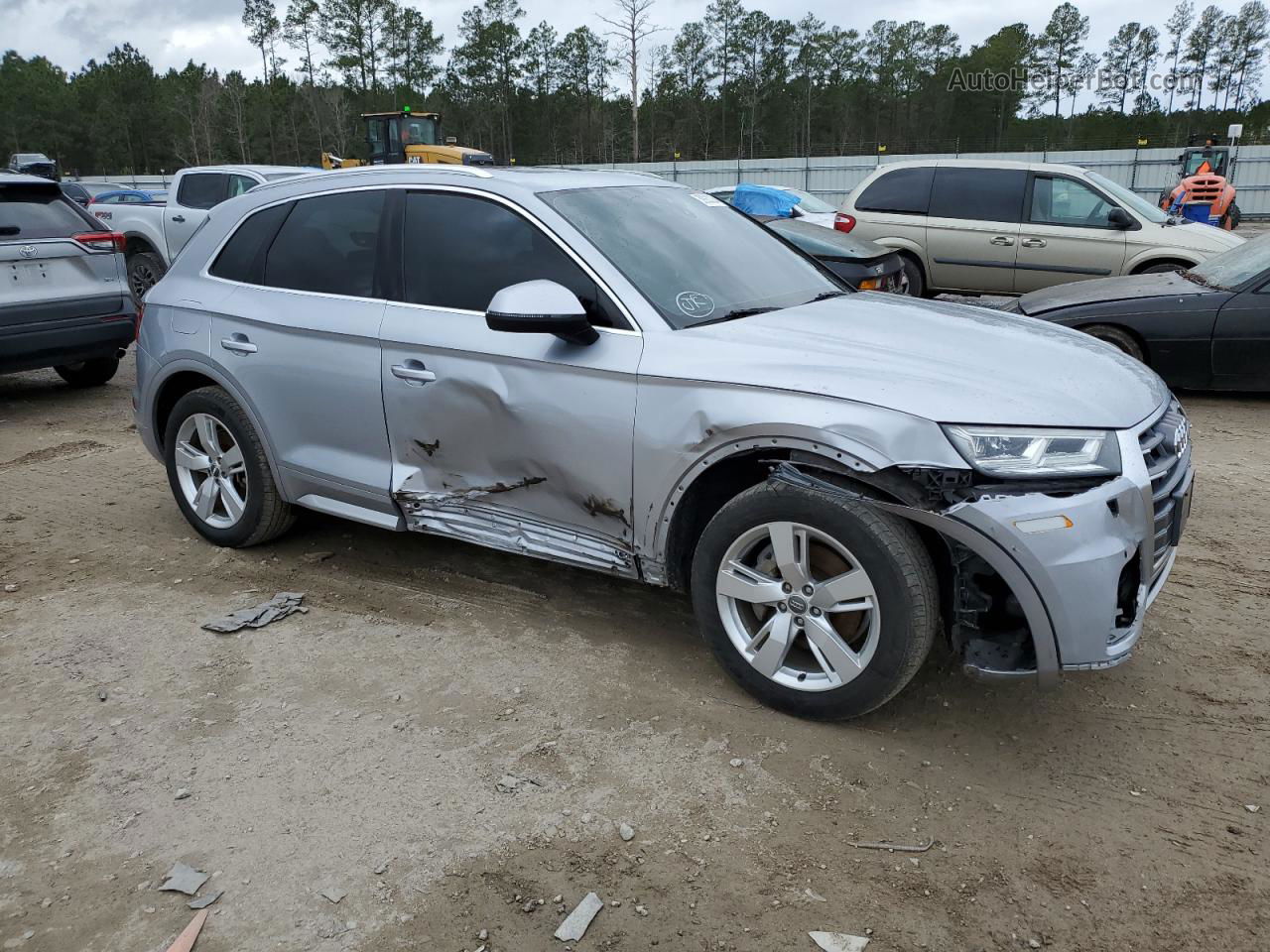 2018 Audi Q5 Premium Plus Silver vin: WA1BNAFY5J2044296