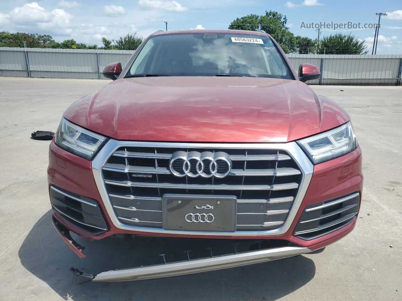 2018 Audi Q5 Premium Plus Red vin: WA1BNAFY5J2044573