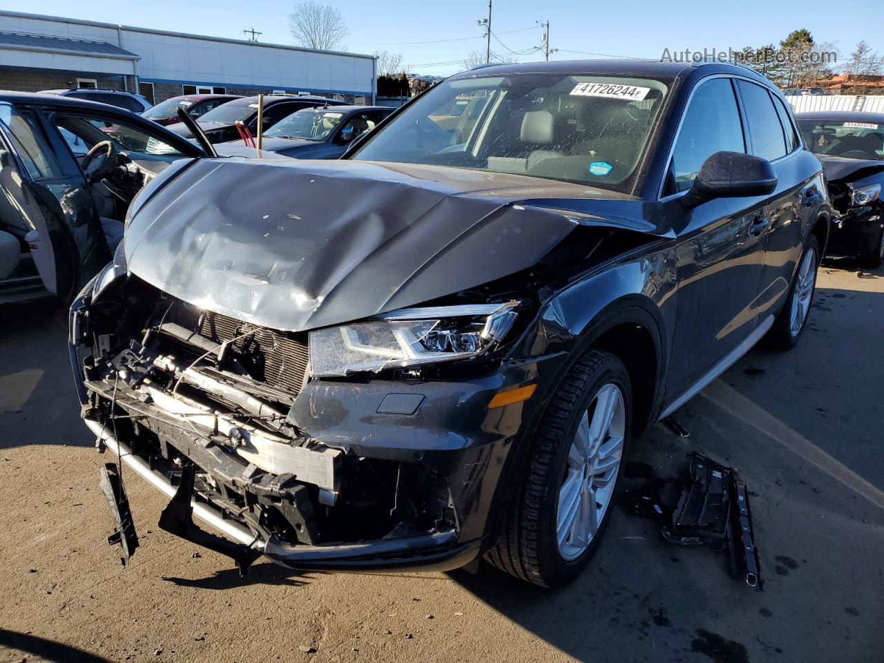 2018 Audi Q5 Premium Plus Угольный vin: WA1BNAFY5J2133009