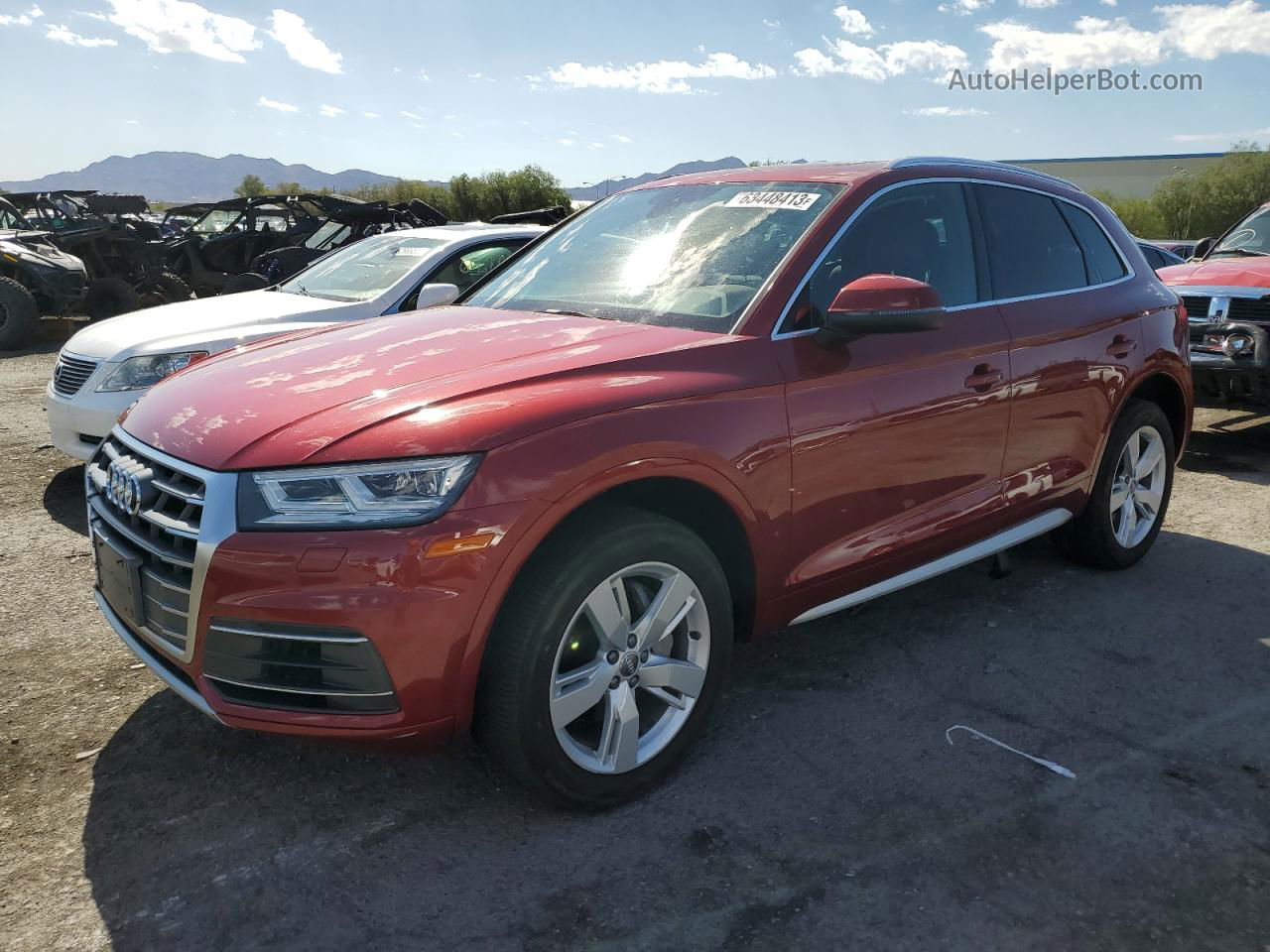 2018 Audi Q5 Premium Plus Бордовый vin: WA1BNAFY5J2142261