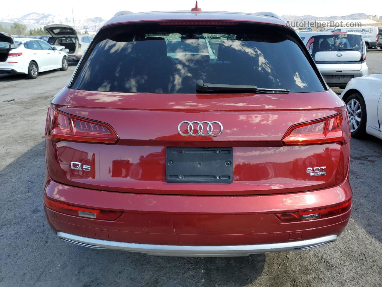 2018 Audi Q5 Premium Plus Burgundy vin: WA1BNAFY5J2142261