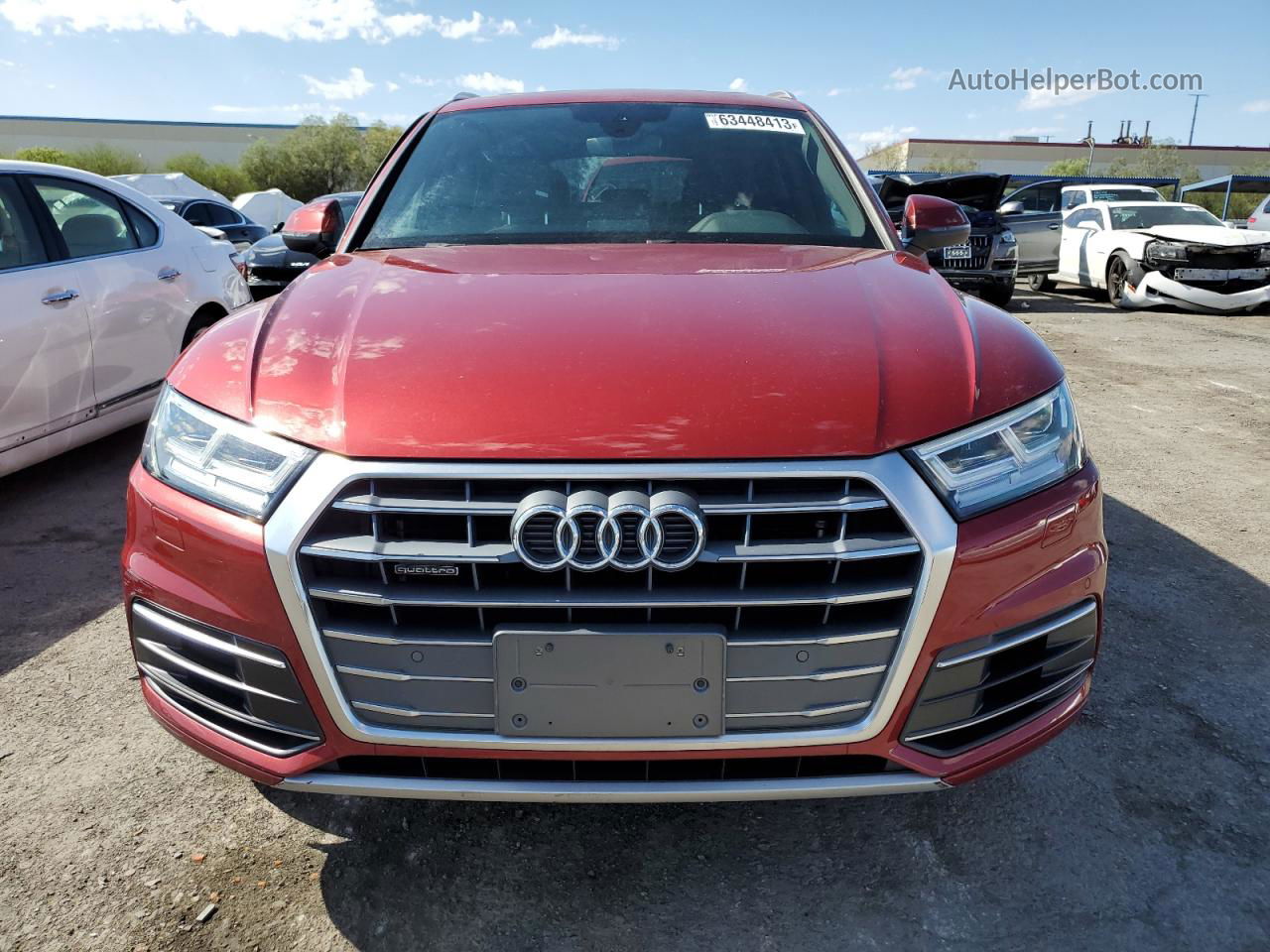 2018 Audi Q5 Premium Plus Burgundy vin: WA1BNAFY5J2142261