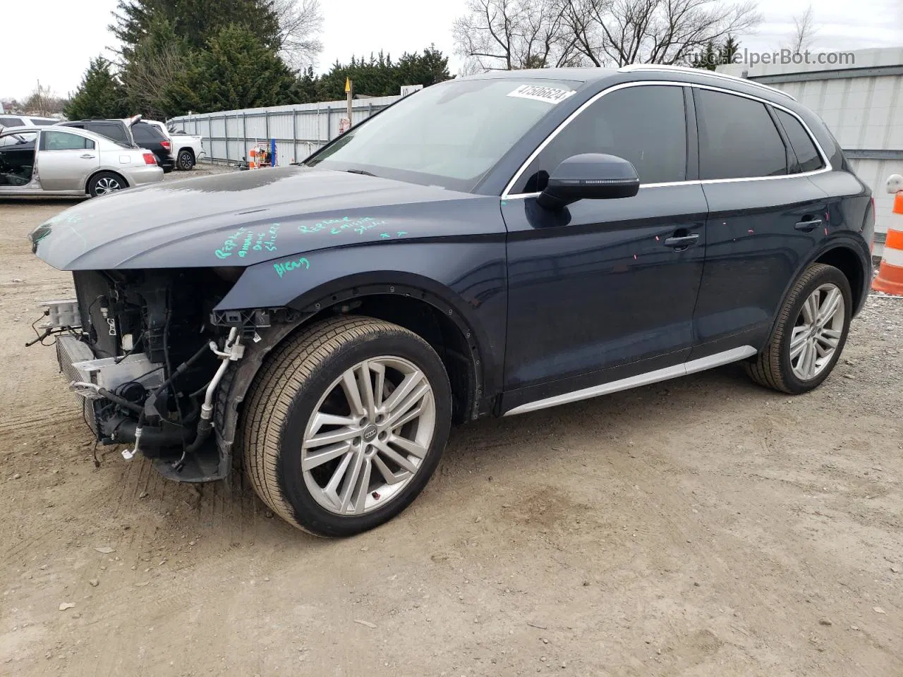 2018 Audi Q5 Premium Plus Blue vin: WA1BNAFY5J2196806