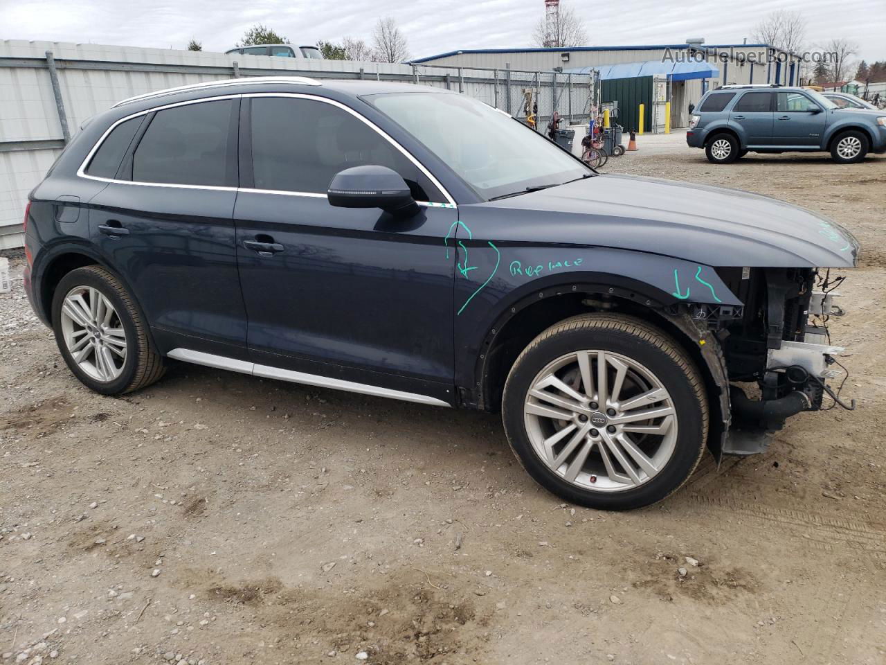 2018 Audi Q5 Premium Plus Blue vin: WA1BNAFY5J2196806