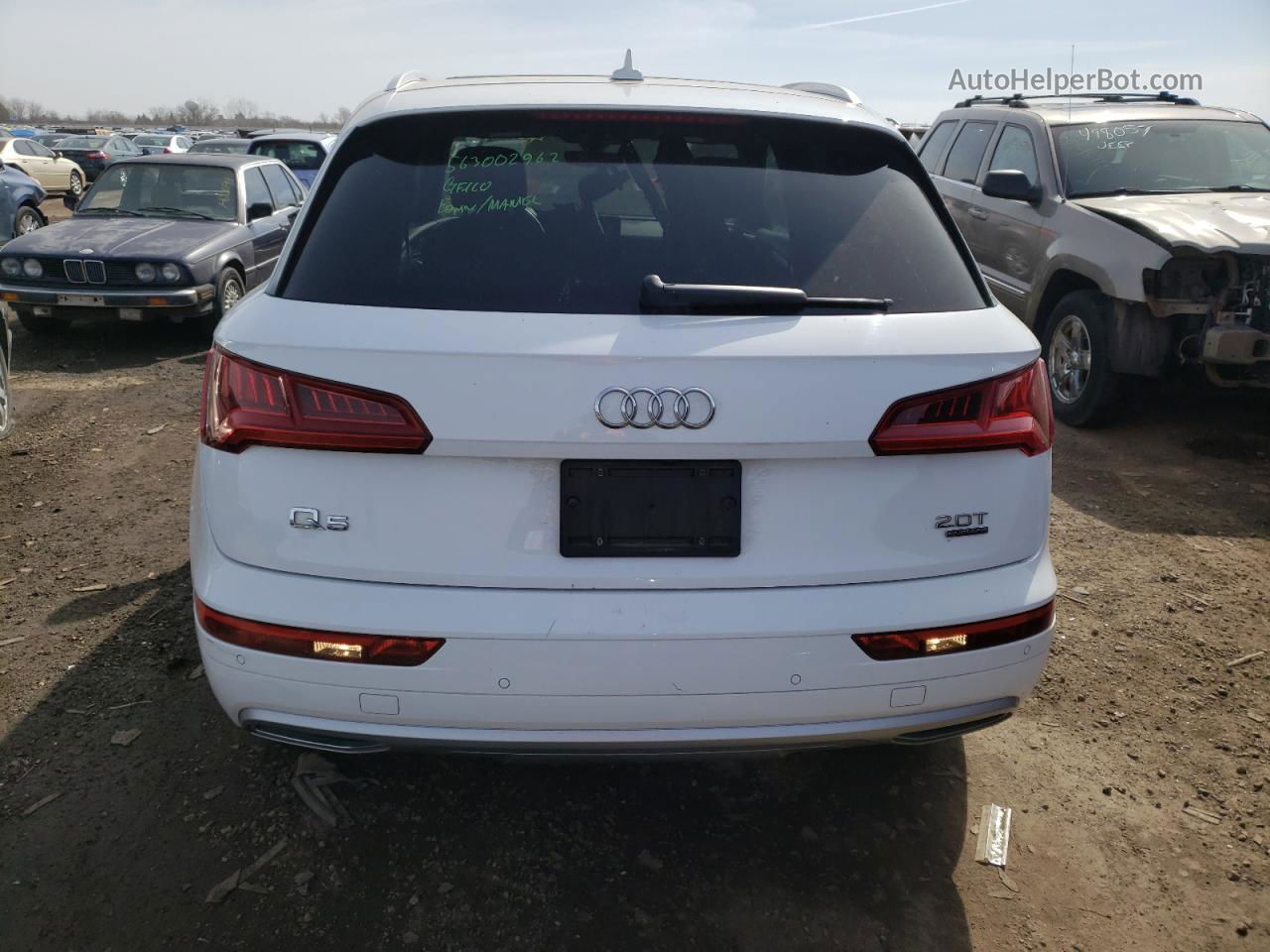 2018 Audi Q5 Premium Plus White vin: WA1BNAFY5J2213765