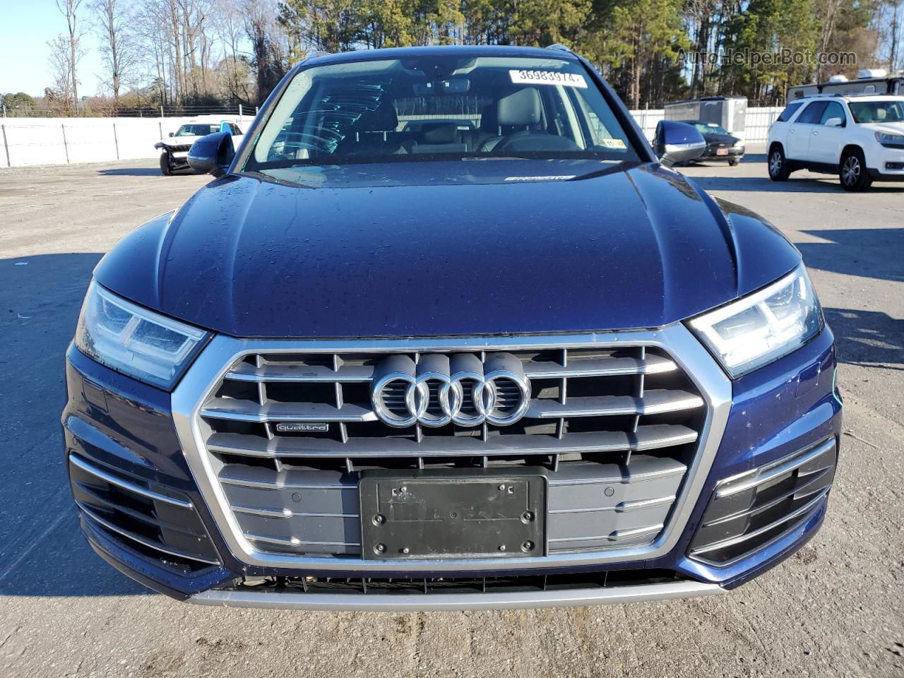 2018 Audi Q5 Premium Plus Blue vin: WA1BNAFY5J2234972