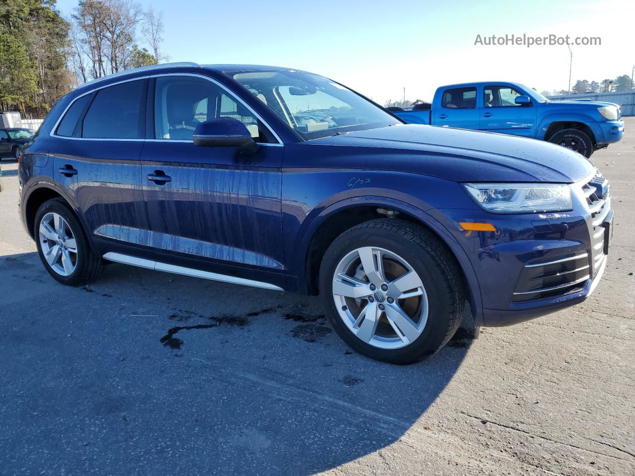 2018 Audi Q5 Premium Plus Blue vin: WA1BNAFY5J2234972