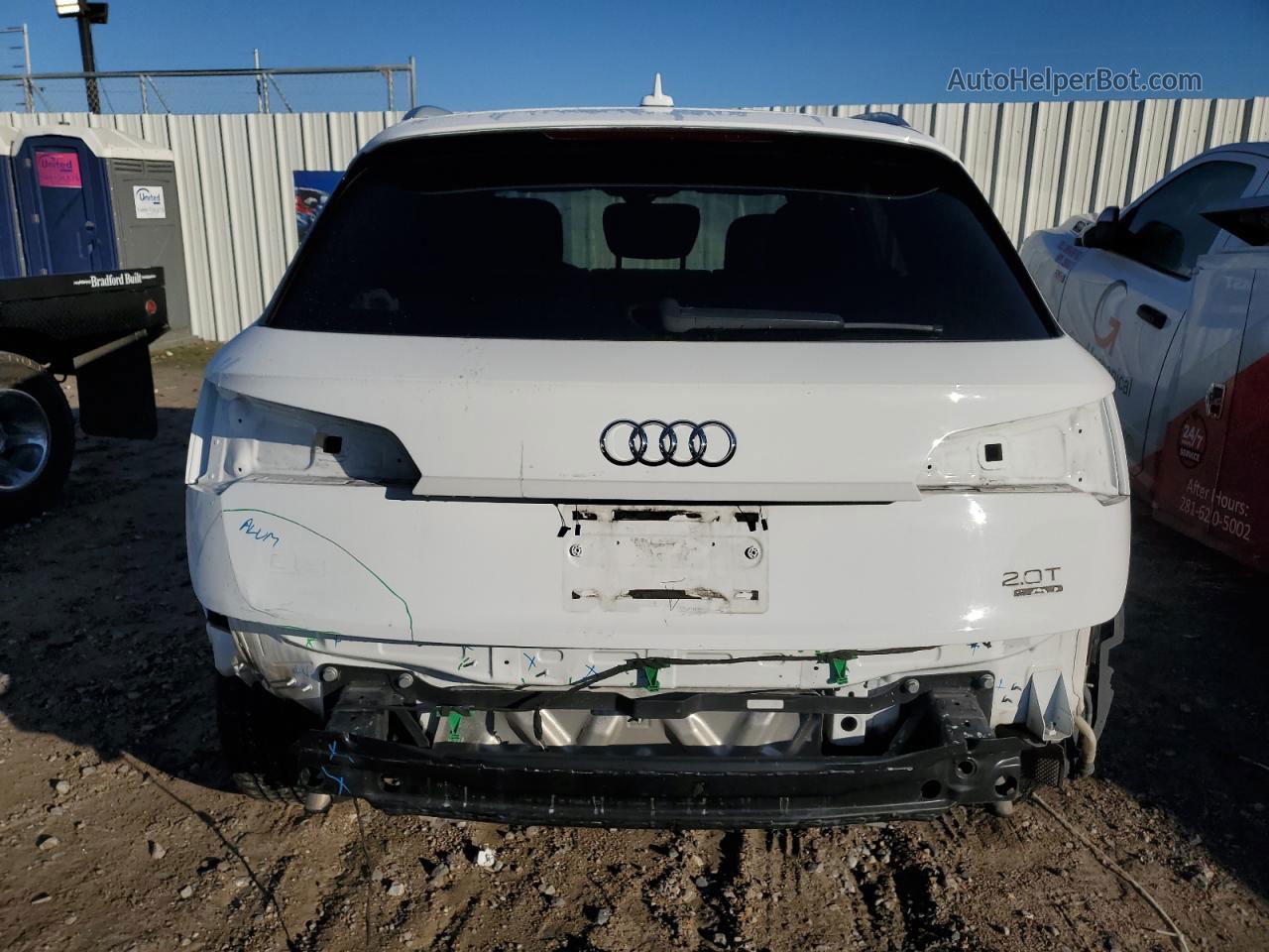 2018 Audi Q5 Premium Plus White vin: WA1BNAFY6J2062158