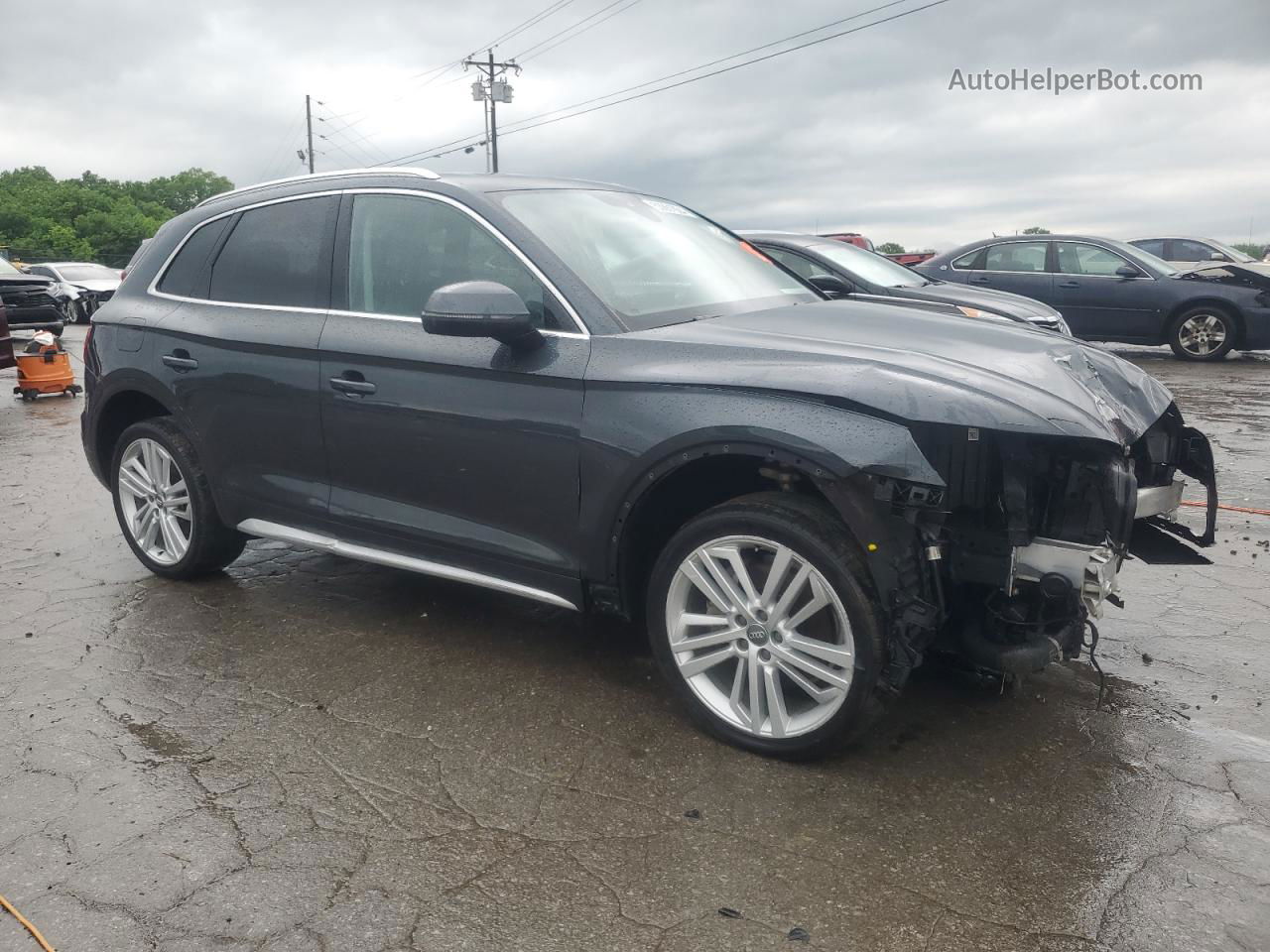 2018 Audi Q5 Premium Plus Серый vin: WA1BNAFY6J2096259