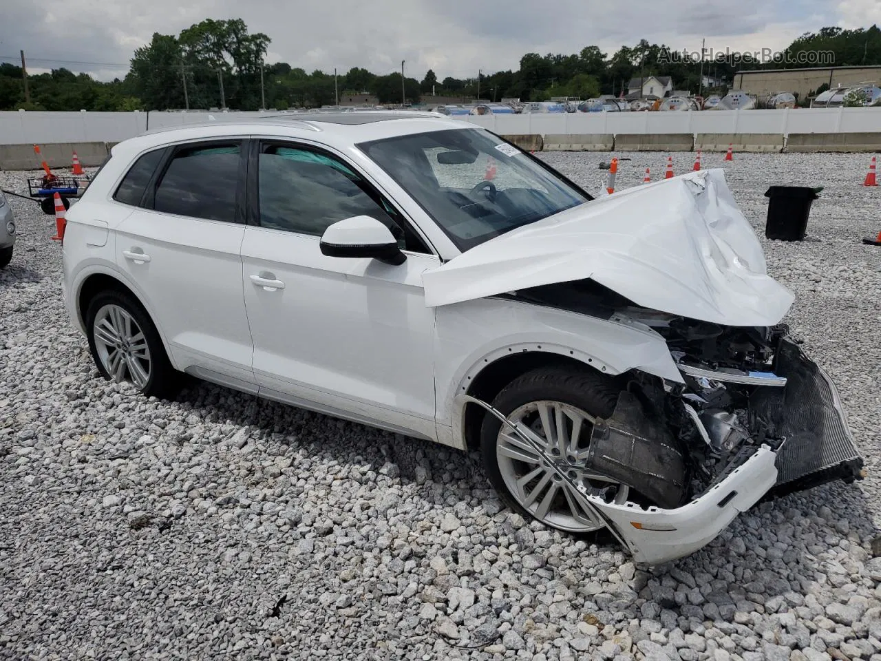 2018 Audi Q5 Premium Plus White vin: WA1BNAFY6J2135528