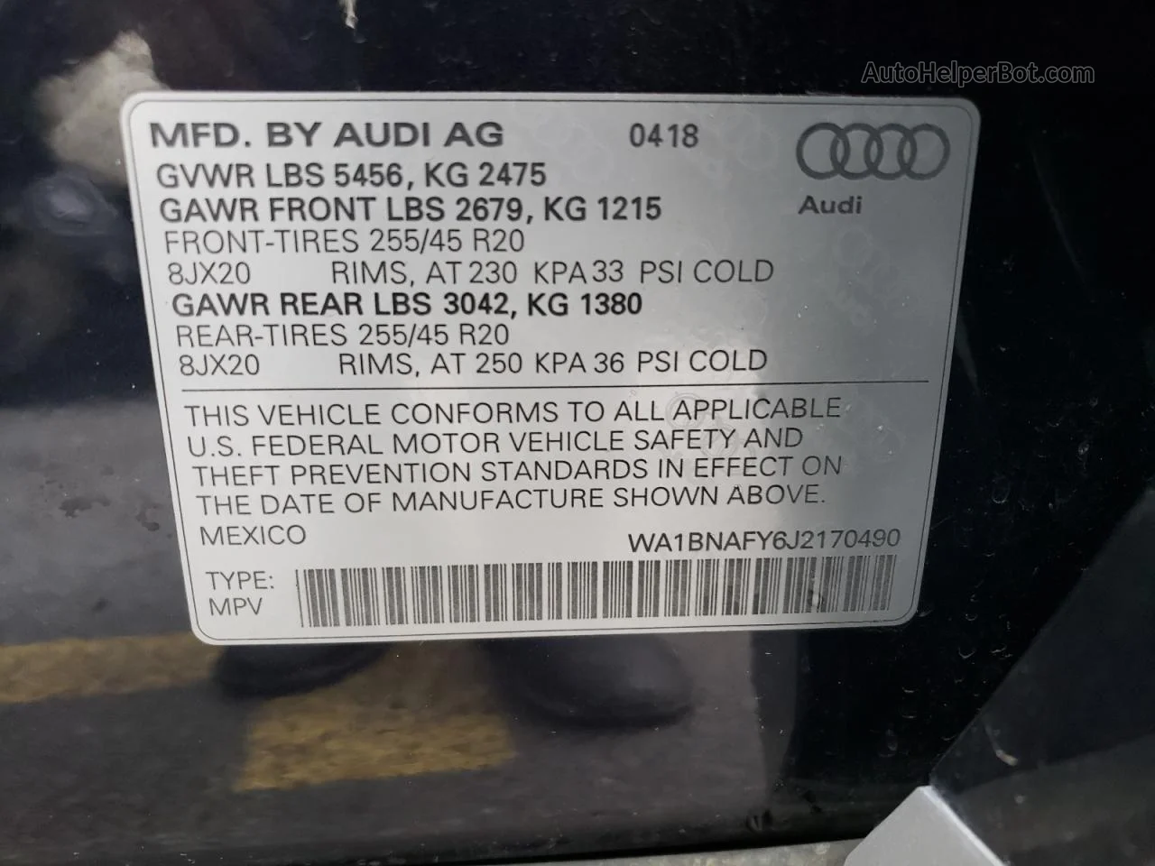 2018 Audi Q5 Premium Plus Blue vin: WA1BNAFY6J2170490