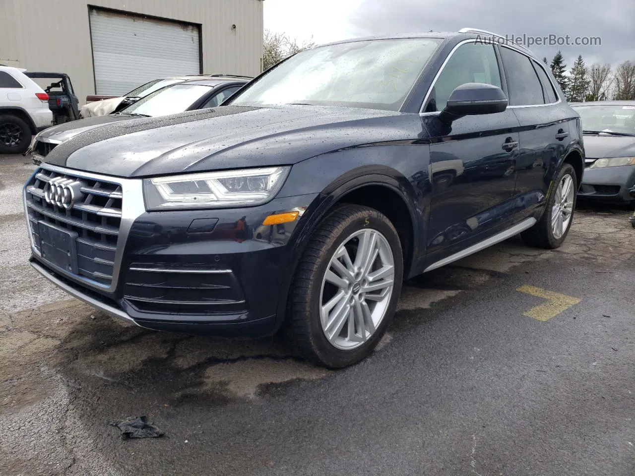 2018 Audi Q5 Premium Plus Blue vin: WA1BNAFY6J2170490