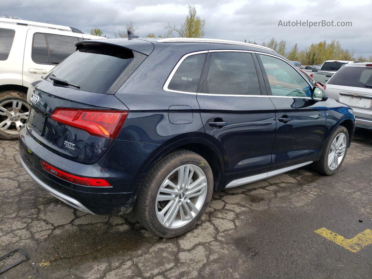 2018 Audi Q5 Premium Plus Blue vin: WA1BNAFY6J2170490