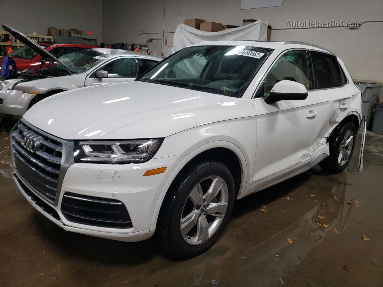 2018 Audi Q5 Premium Plus White vin: WA1BNAFY6J2187306