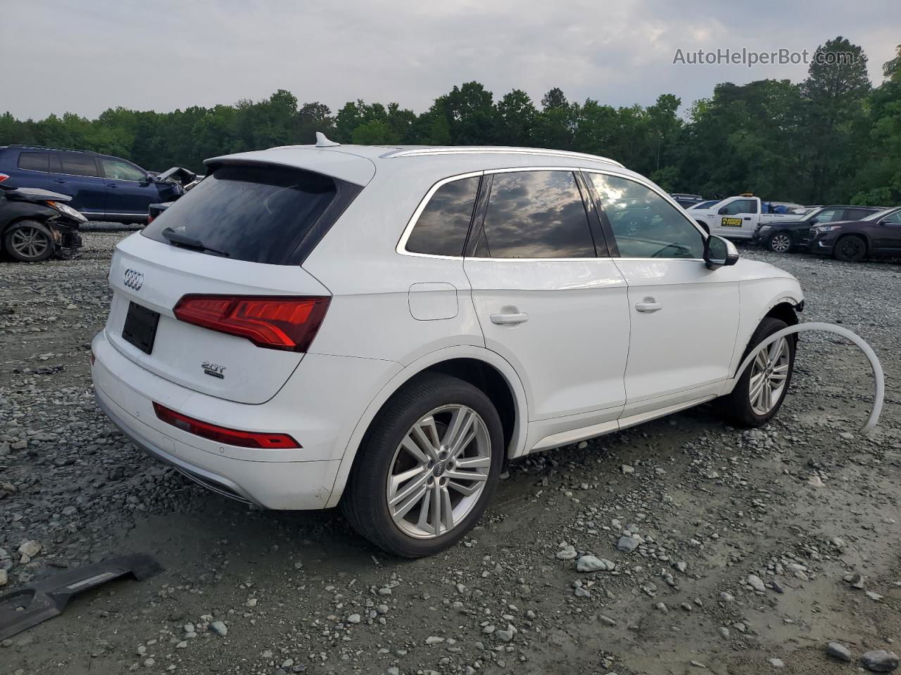 2018 Audi Q5 Premium Plus White vin: WA1BNAFY6J2197706