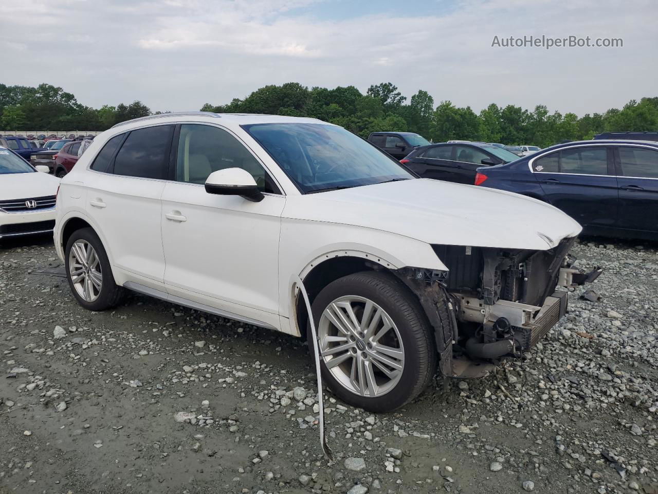 2018 Audi Q5 Premium Plus White vin: WA1BNAFY6J2197706