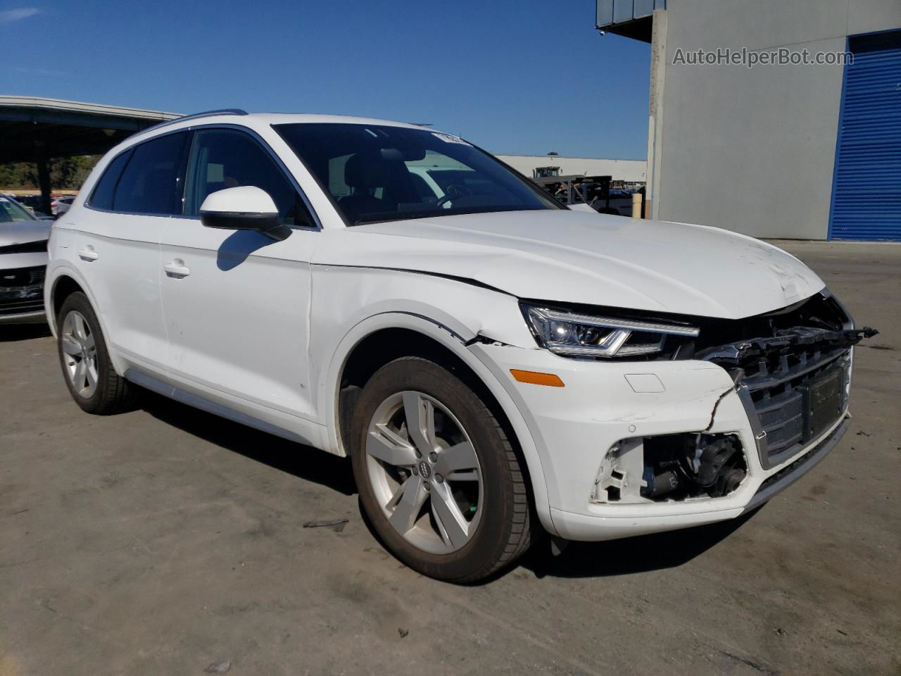 2018 Audi Q5 Premium Plus White vin: WA1BNAFY6J2210101