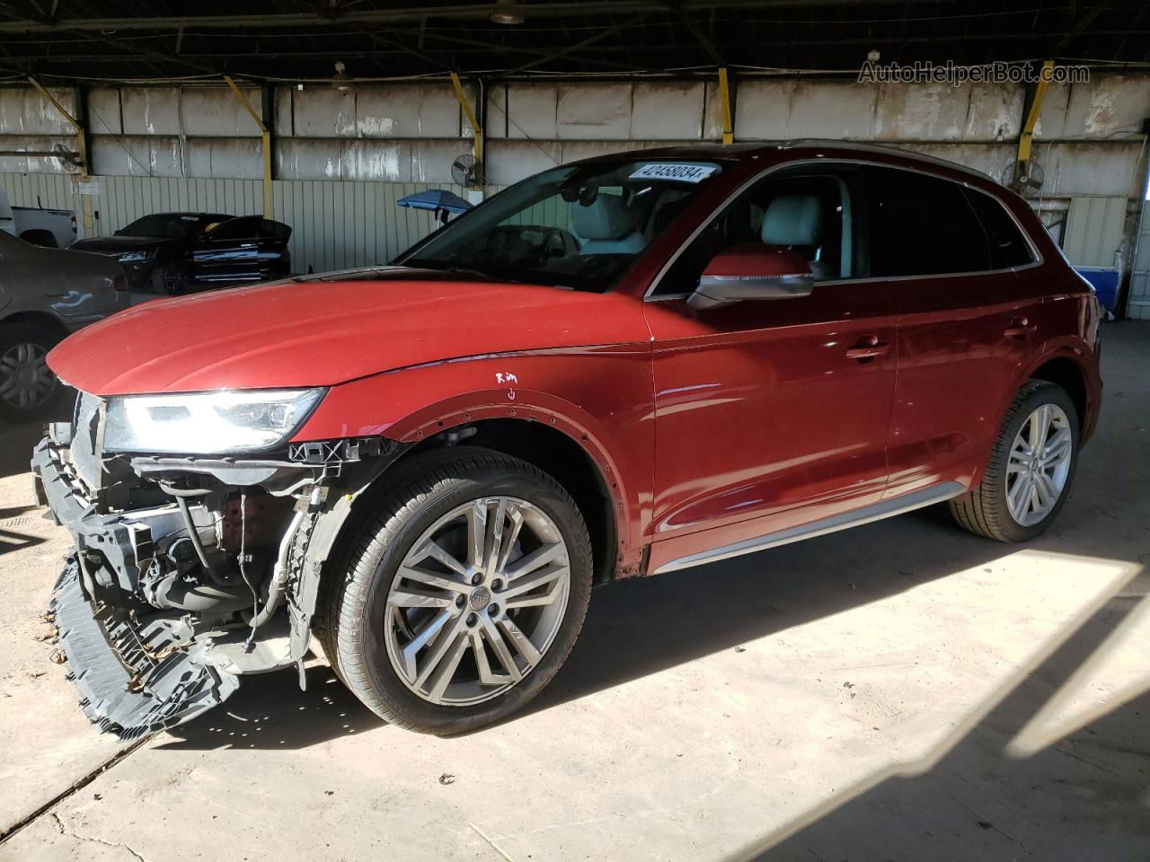 2018 Audi Q5 Premium Plus Red vin: WA1BNAFY6J2225973